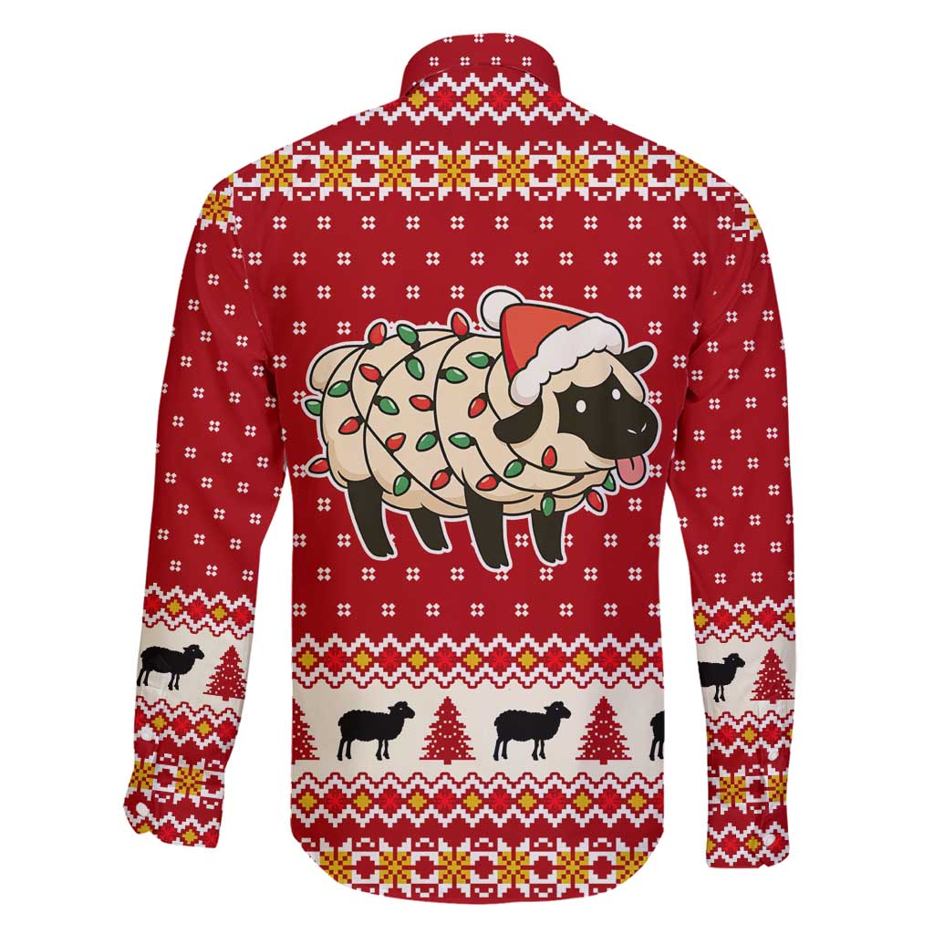 Sheep Merry Christmas Family Matching Tank Maxi Dress and Hawaiian Shirt Xmas Holiday Patterns - Wonder Print Shop