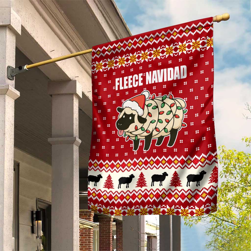 Sheep Merry Christmas Garden Flag Xmas Holiday Patterns - Wonder Print Shop