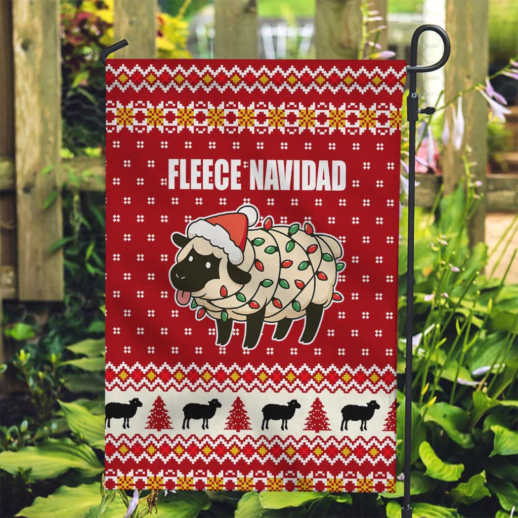 Sheep Merry Christmas Garden Flag Xmas Holiday Patterns - Wonder Print Shop