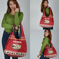 Sheep Merry Christmas Grocery Bag Xmas Holiday Patterns - Wonder Print Shop