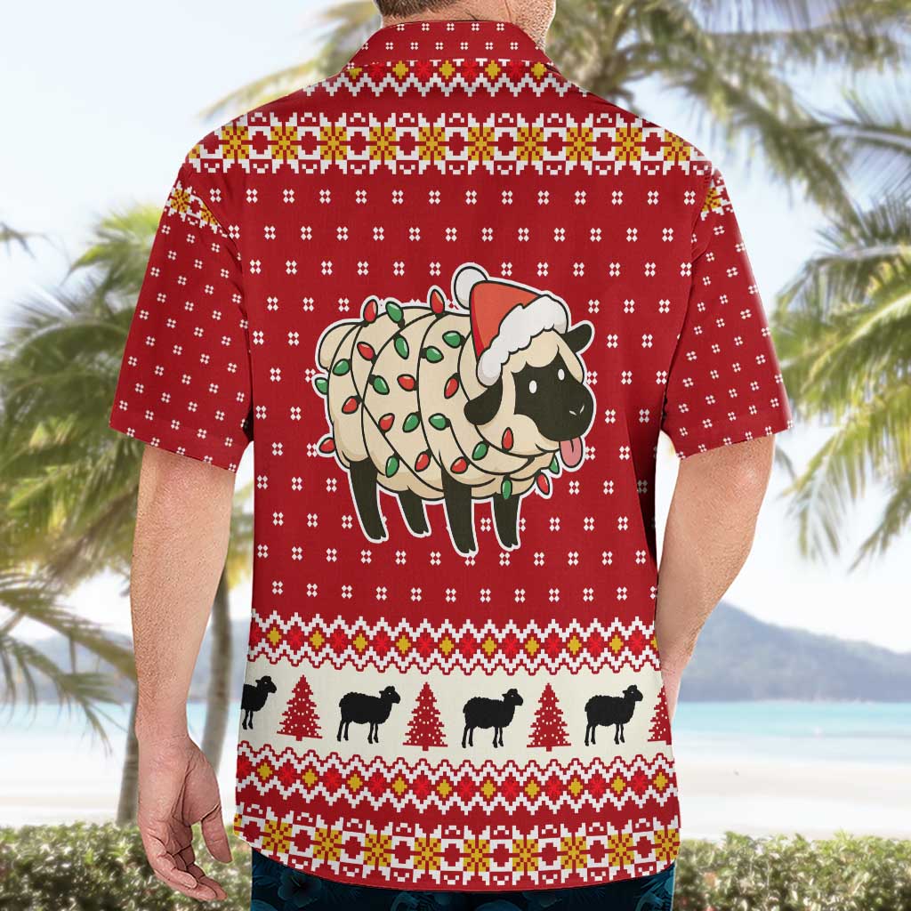 Sheep Merry Christmas Hawaiian Shirt Xmas Holiday Patterns - Wonder Print Shop