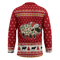 Sheep Merry Christmas Hockey Jersey Xmas Holiday Patterns - Wonder Print Shop