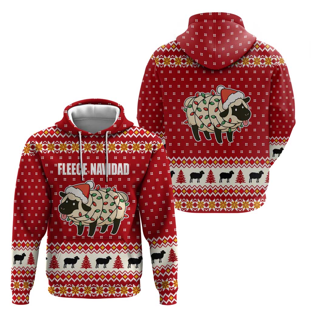 Sheep Merry Christmas Hoodie Xmas Holiday Patterns - Wonder Print Shop