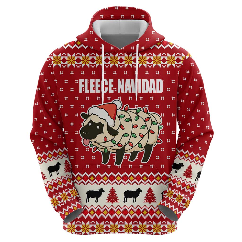 Sheep Merry Christmas Hoodie Xmas Holiday Patterns - Wonder Print Shop