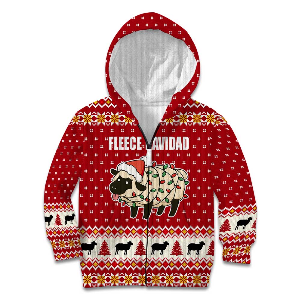 Sheep Merry Christmas Kid Hoodie Xmas Holiday Patterns - Wonder Print Shop