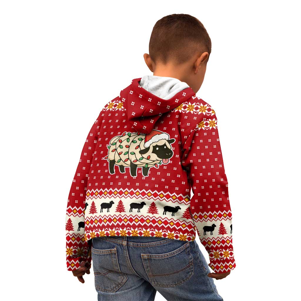 Sheep Merry Christmas Kid Hoodie Xmas Holiday Patterns - Wonder Print Shop