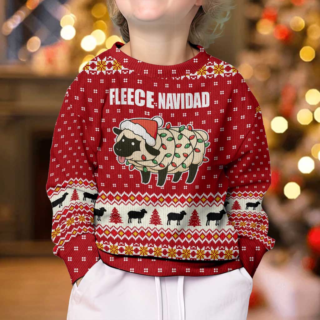 Sheep Merry Christmas Kid Ugly Christmas Sweater Xmas Holiday Patterns - Wonder Print Shop