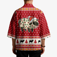 Sheep Merry Christmas Kimono Xmas Holiday Patterns - Wonder Print Shop