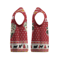 Sheep Merry Christmas Knitted V-Neck Vest Xmas Holiday Patterns - Wonder Print Shop