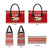 Sheep Merry Christmas Leather Bag Xmas Holiday Patterns - Wonder Print Shop