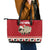 Sheep Merry Christmas Leather Tote Bag Xmas Holiday Patterns - Wonder Print Shop