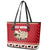 Sheep Merry Christmas Leather Tote Bag Xmas Holiday Patterns - Wonder Print Shop