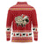Sheep Merry Christmas Long Sleeve Polo Shirt Xmas Holiday Patterns - Wonder Print Shop