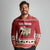 Sheep Merry Christmas Long Sleeve Polo Shirt Xmas Holiday Patterns - Wonder Print Shop