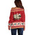 Sheep Merry Christmas Off Shoulder Sweater Xmas Holiday Patterns - Wonder Print Shop