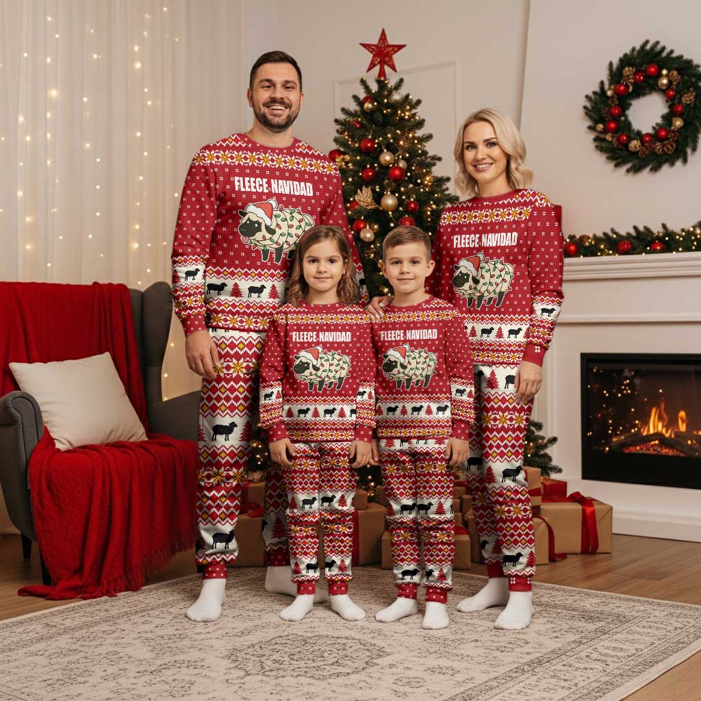 Sheep Merry Christmas Pajama Set Xmas Holiday Patterns - Wonder Print Shop