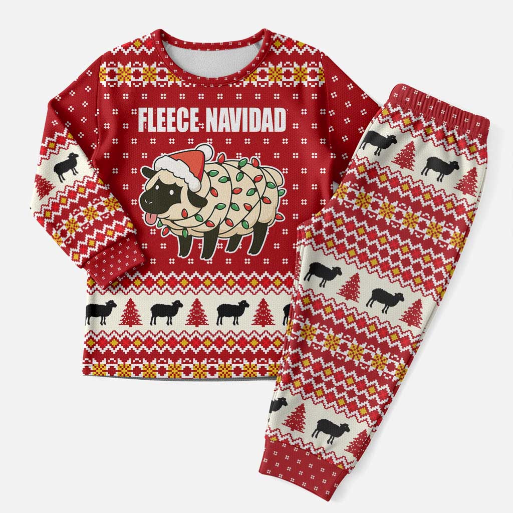 Sheep Merry Christmas Pajama Set Xmas Holiday Patterns - Wonder Print Shop