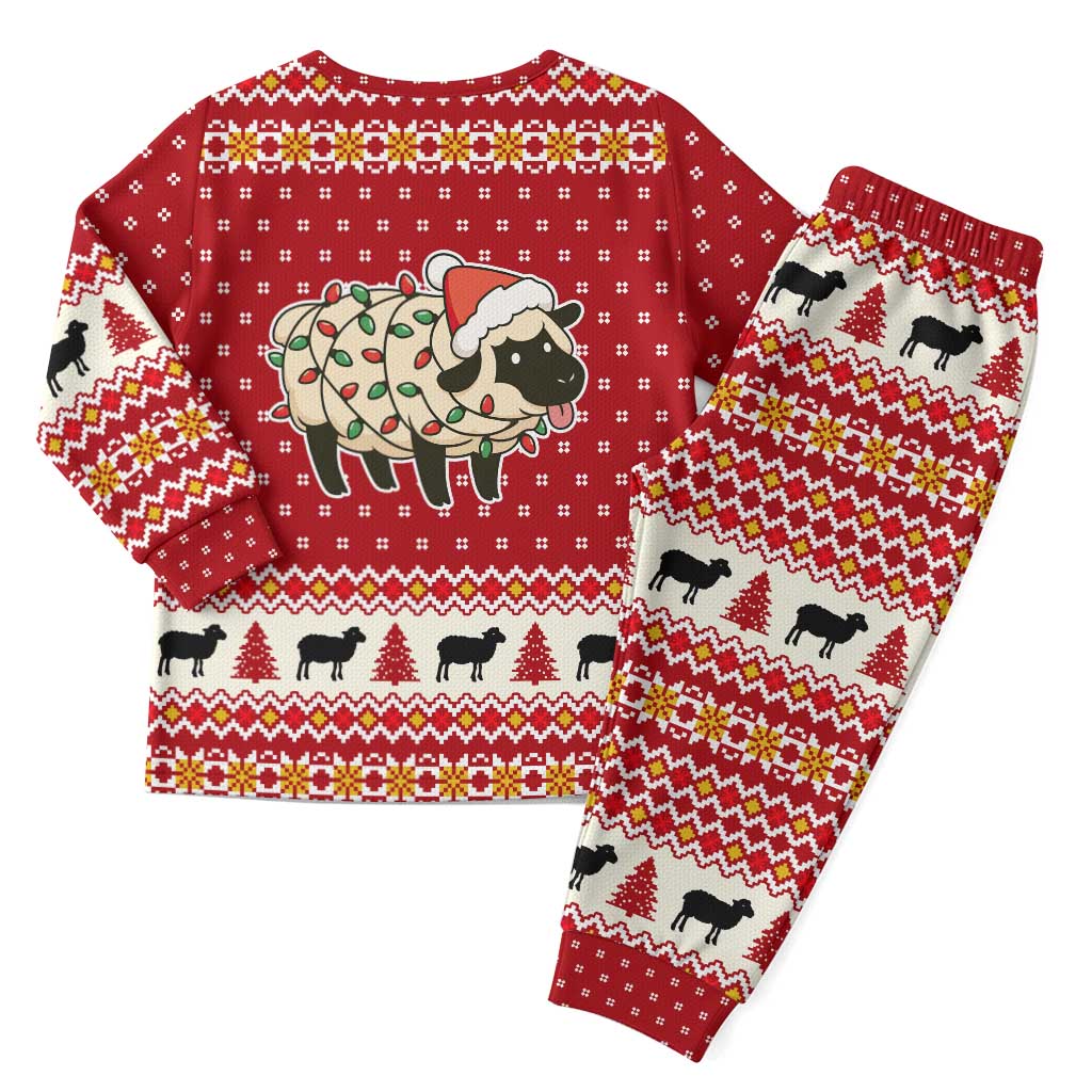 Sheep Merry Christmas Pajama Set Xmas Holiday Patterns - Wonder Print Shop
