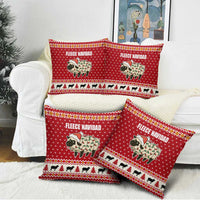 Sheep Merry Christmas Pillow Cover Xmas Holiday Patterns - Wonder Print Shop