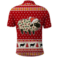 Sheep Merry Christmas Polo Shirt Xmas Holiday Patterns - Wonder Print Shop