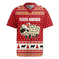 Sheep Merry Christmas Rugby Jersey Xmas Holiday Patterns - Wonder Print Shop