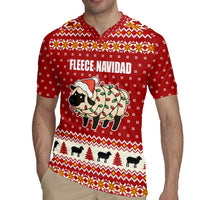 Sheep Merry Christmas Rugby Jersey Xmas Holiday Patterns - Wonder Print Shop