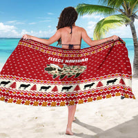 Sheep Merry Christmas Sarong Xmas Holiday Patterns - Wonder Print Shop