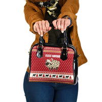 Sheep Merry Christmas Shoulder Handbag Xmas Holiday Patterns - Wonder Print Shop
