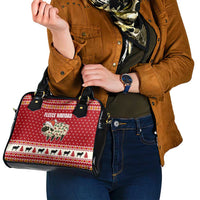 Sheep Merry Christmas Shoulder Handbag Xmas Holiday Patterns - Wonder Print Shop