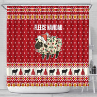 Sheep Merry Christmas Shower Curtain Xmas Holiday Patterns - Wonder Print Shop
