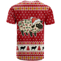 Sheep Merry Christmas T Shirt Xmas Holiday Patterns - Wonder Print Shop