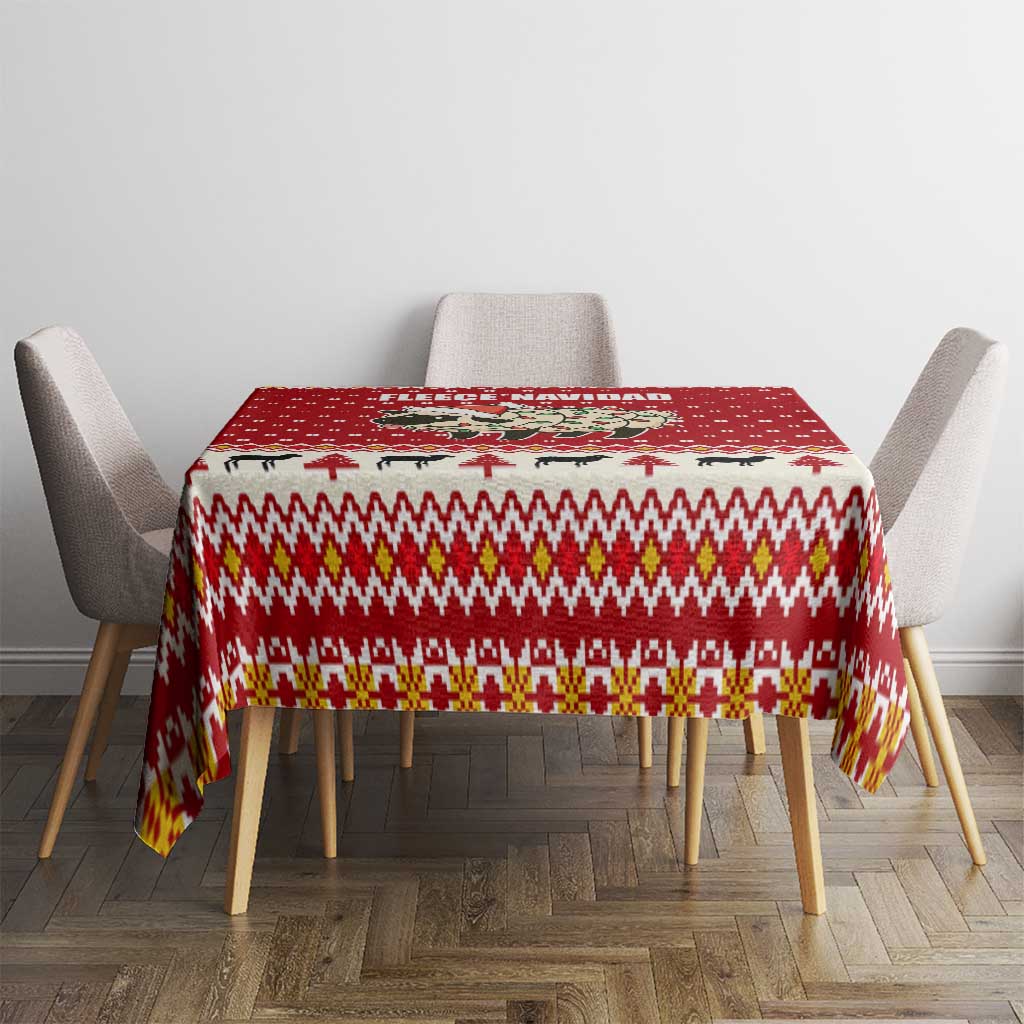 Sheep Merry Christmas Tablecloth Xmas Holiday Patterns - Wonder Print Shop