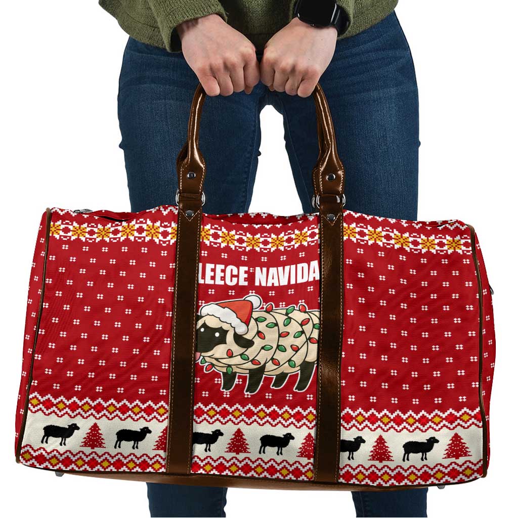 Sheep Merry Christmas Travel Bag Xmas Holiday Patterns - Wonder Print Shop