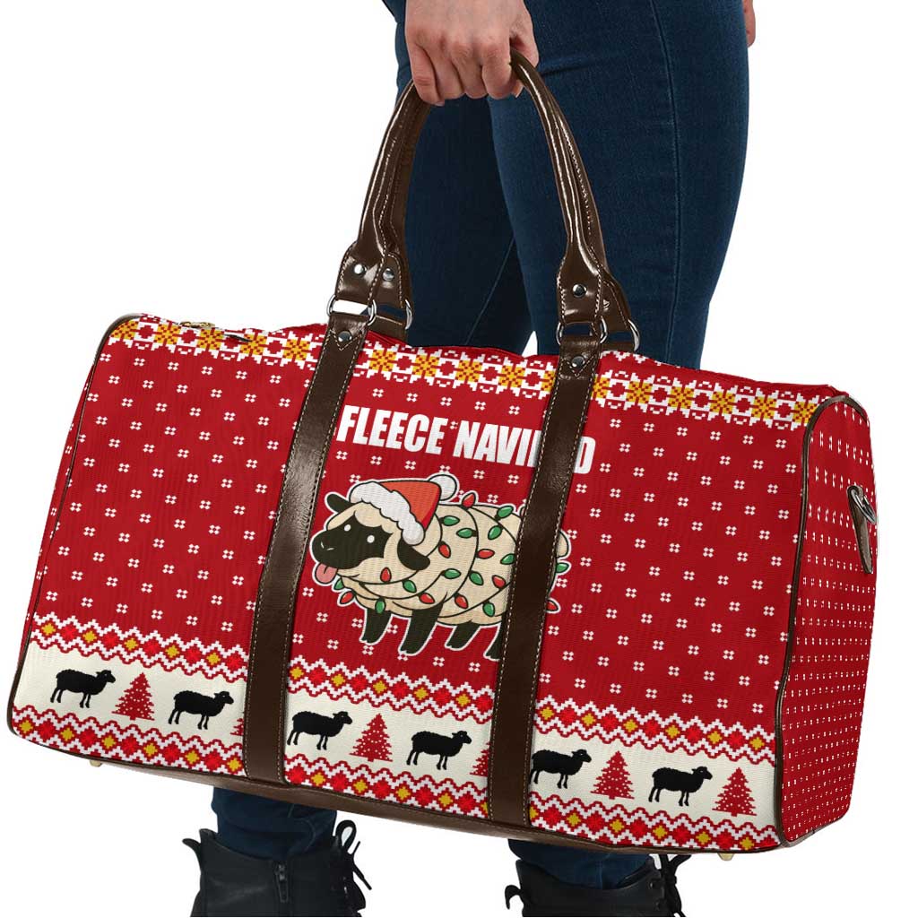 Sheep Merry Christmas Travel Bag Xmas Holiday Patterns - Wonder Print Shop