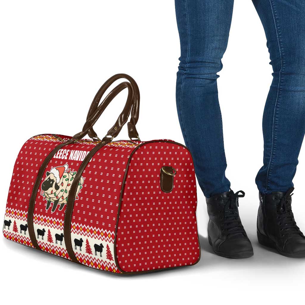 Sheep Merry Christmas Travel Bag Xmas Holiday Patterns - Wonder Print Shop