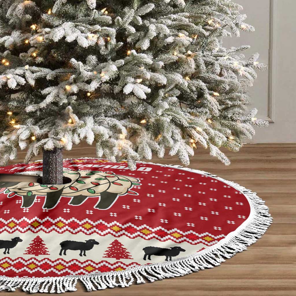 Sheep Merry Christmas Tree Skirt Xmas Holiday Patterns - Wonder Print Shop
