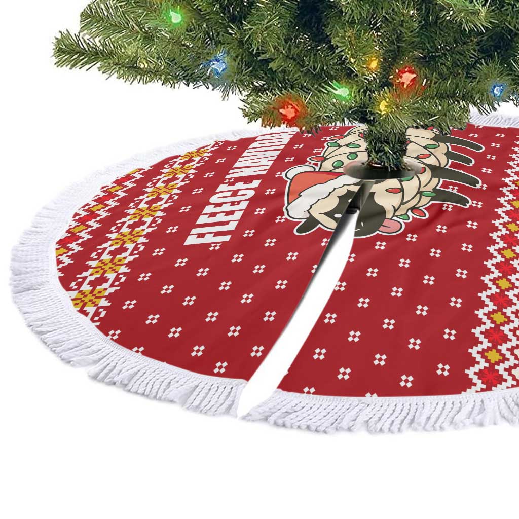 Sheep Merry Christmas Tree Skirt Xmas Holiday Patterns - Wonder Print Shop