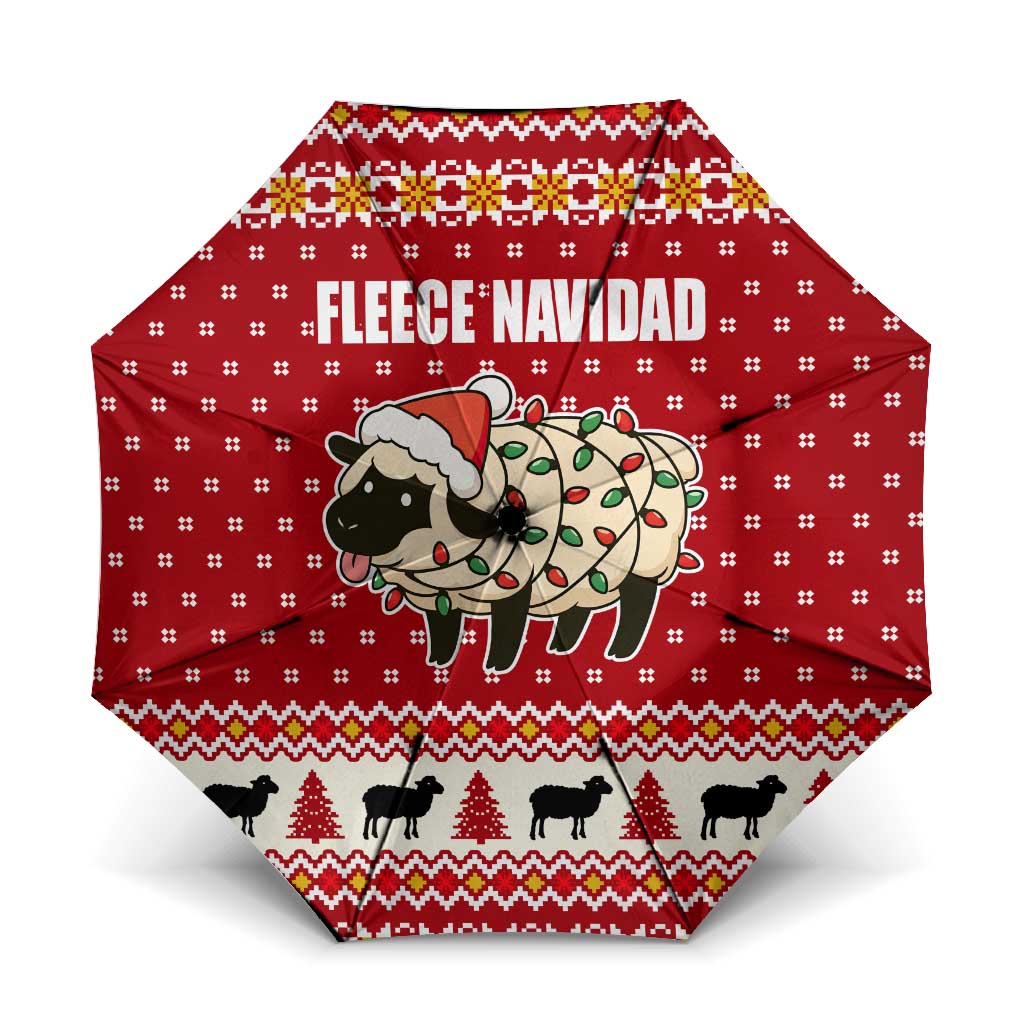 Sheep Merry Christmas Umbrella Xmas Holiday Patterns - Wonder Print Shop