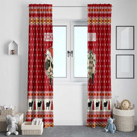 Sheep Merry Christmas Window Curtain Xmas Holiday Patterns - Wonder Print Shop