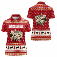 Sheep Merry Christmas Women Polo Shirt Xmas Holiday Patterns - Wonder Print Shop
