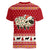 Sheep Merry Christmas Women V-Neck T-Shirt Xmas Holiday Patterns - Wonder Print Shop