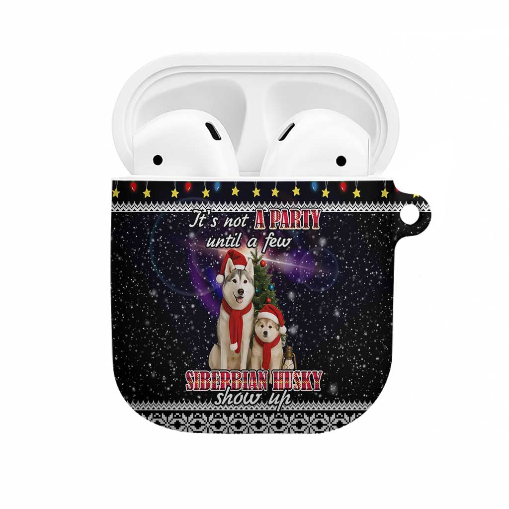 Siberian Husky Show Up Xmas Christmas AirPods Case Xmas Holiday Patterns - Wonder Print Shop