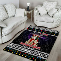 Siberian Husky Show Up Xmas Christmas Area Rug Xmas Holiday Patterns - Wonder Print Shop