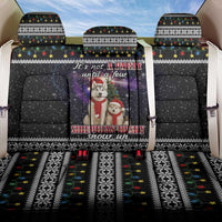Siberian Husky Show Up Xmas Christmas Back Car Seat Cover Xmas Holiday Patterns - Wonder Print Shop