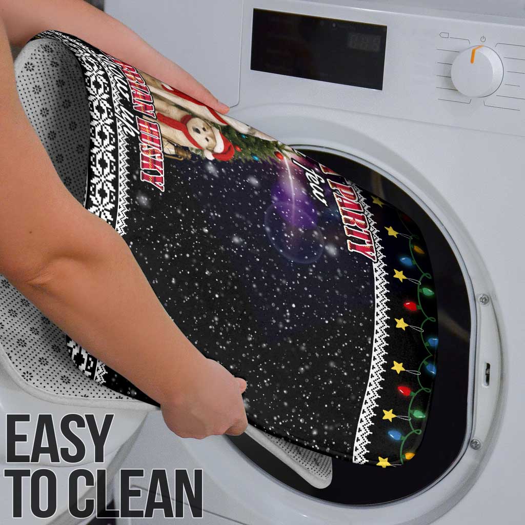 Siberian Husky Show Up Xmas Christmas Bathroom Set Xmas Holiday Patterns - Wonder Print Shop