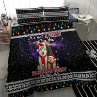 Siberian Husky Show Up Xmas Christmas Bedding Set Xmas Holiday Patterns - Wonder Print Shop
