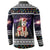 Siberian Husky Show Up Xmas Christmas Button Sweatshirt Xmas Holiday Patterns - Wonder Print Shop