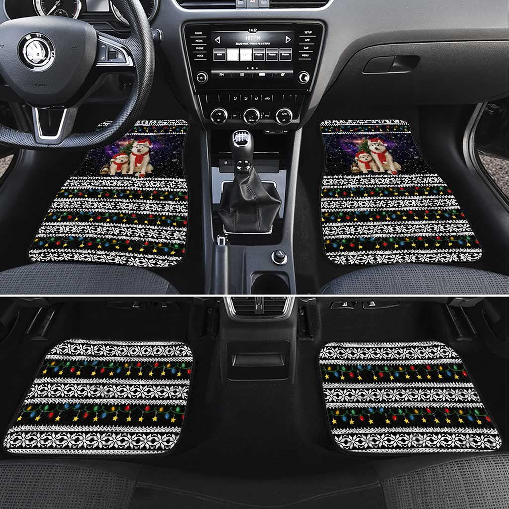Siberian Husky Show Up Xmas Christmas Car Mats Xmas Holiday Patterns - Wonder Print Shop