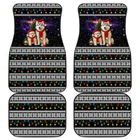 Siberian Husky Show Up Xmas Christmas Car Mats Xmas Holiday Patterns - Wonder Print Shop