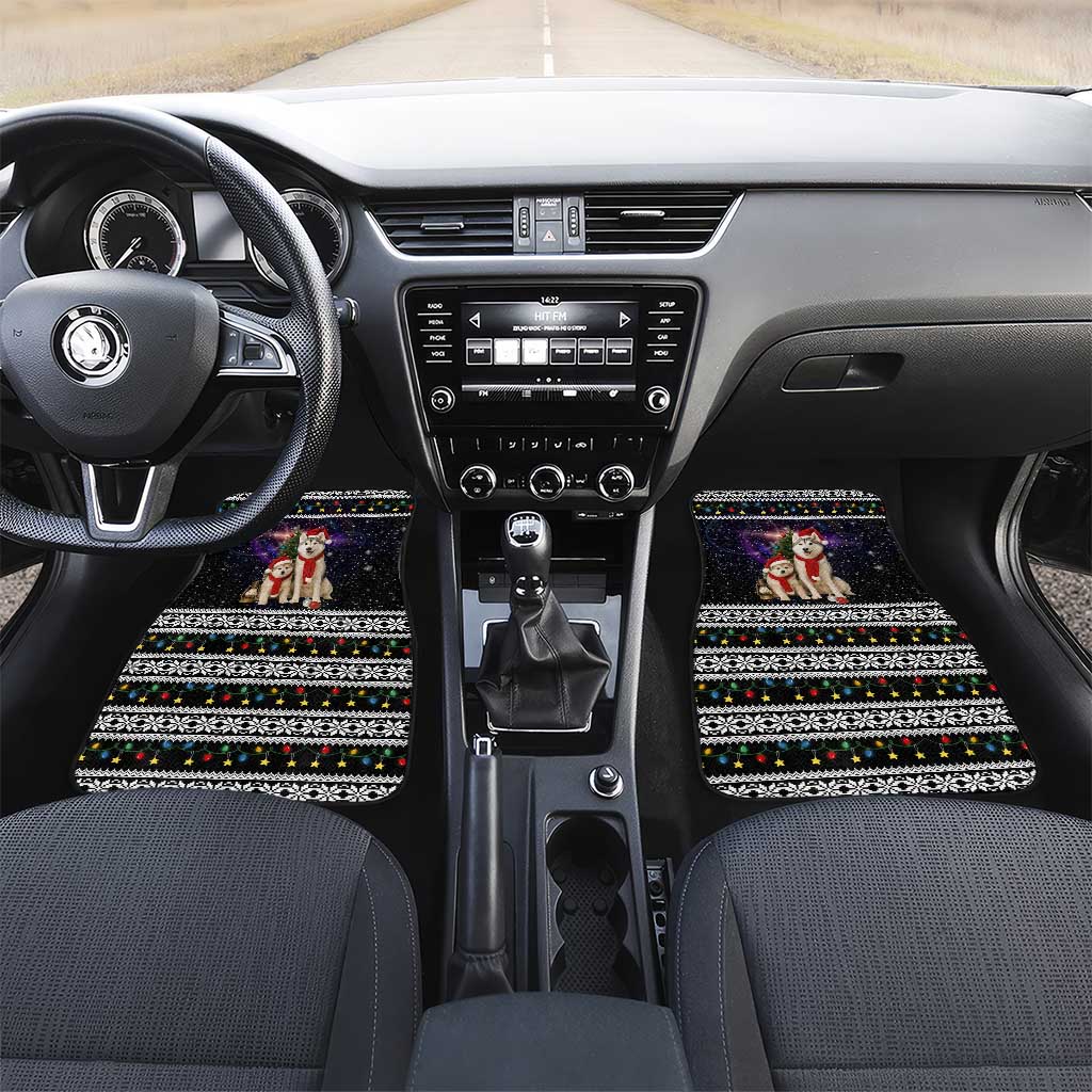 Siberian Husky Show Up Xmas Christmas Car Mats Xmas Holiday Patterns - Wonder Print Shop